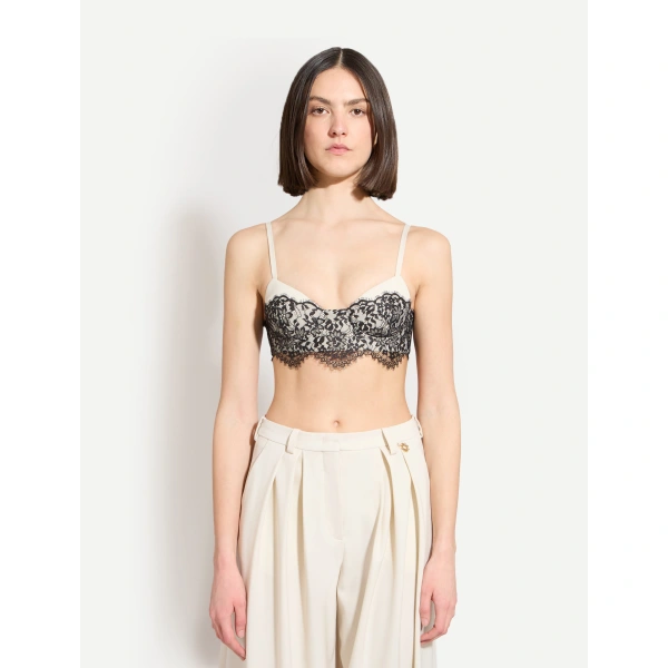 Zuhair Murad Wide-Leg Wool Trousers in Eggnog | Wide-Leg Pants | Coveti