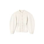 Destree Adrian Embroidered Wool Knit Jacket in Ecru | Cardigans | Coveti