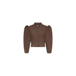 Destree Amoako Stretch Puff-Sleeve Jacket in Brown | Blazers | Coveti