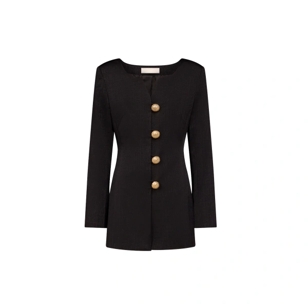 Destree Claude Tailored Jacket in Black | Blazers | Coveti