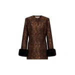 Destree Lea Garden Jacket in Black and Rust | Blazers | Coveti