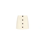 Destree Lucio Suit Bico Stretch Suiting Skirt in Black and White | Midi Skirts | Coveti