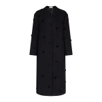 Destree Maelle Wool Long Coat in Black | Wool & Cashmere Coats | Coveti