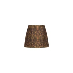 Destree Maeva Garden Skirt in Black and Rust | Midi Skirts | Coveti