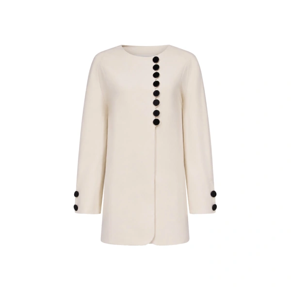 Mathilde Coat in Ecru