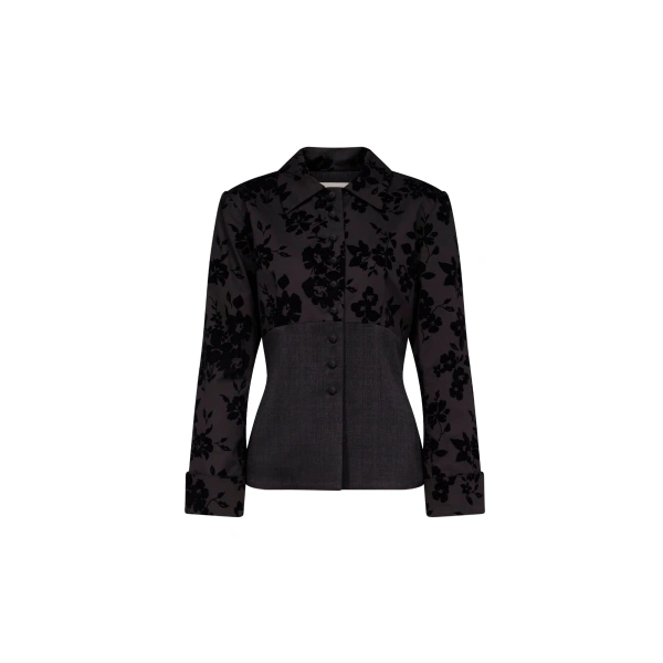 Destree Mey Adorned Wool Jacket in Black | Blazers | Coveti