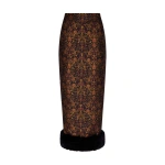 Destree Monica Garden Skirt in Black and Rust | Midi Skirts | Coveti