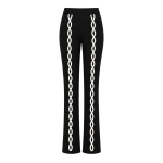 Destree Peter Loop Wool Trousers in Black and White | Tailored Pants | Coveti