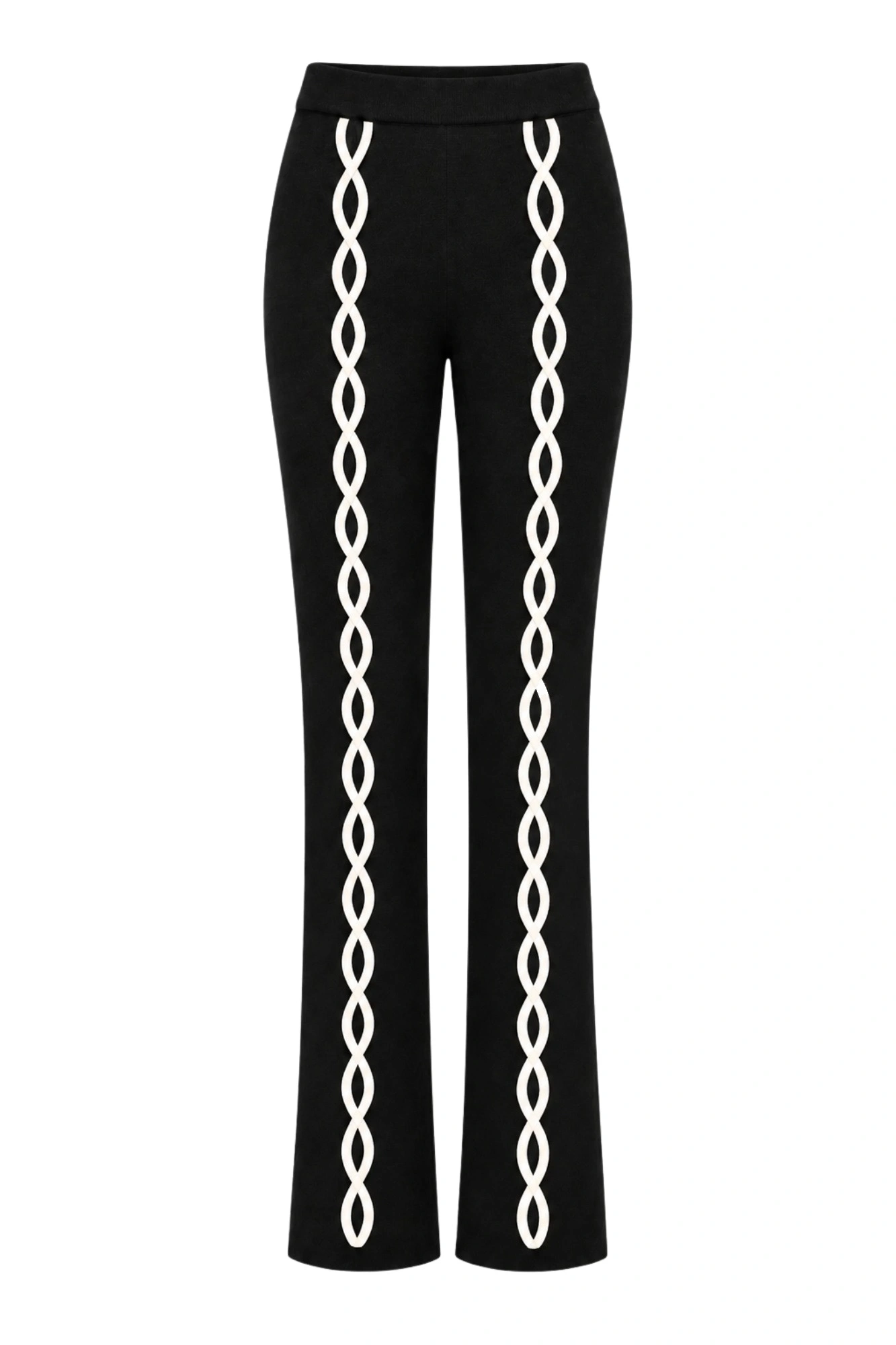 Destree Peter Loop Wool Trousers in Black and White Destree Peter Loop Wool Trousers in Black and White | Tailored Pants | Coveti