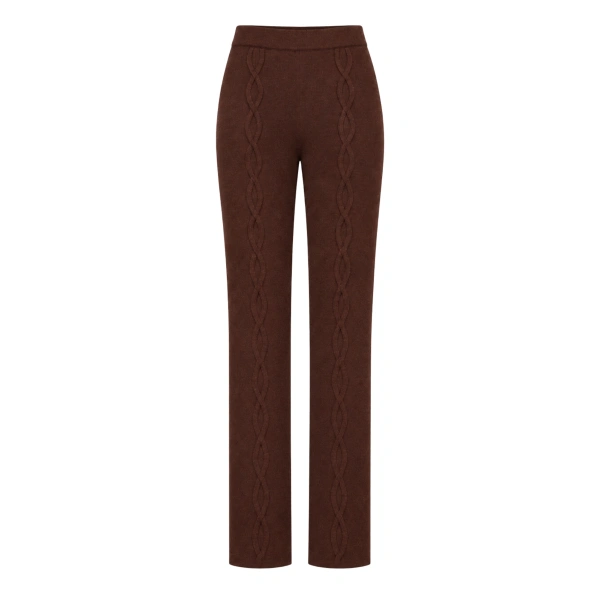 Peter Loop Wool Trousers in Brown
