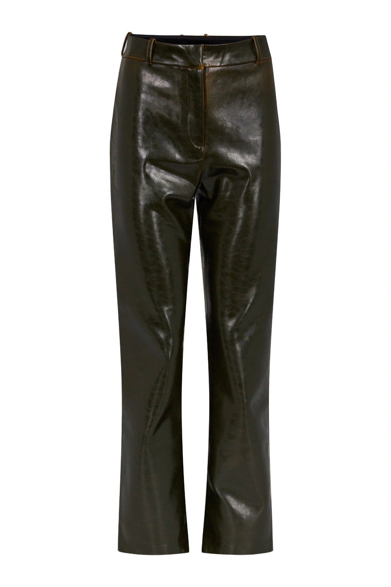 Destree Talia Coated Trousers in Moss Destree Talia Coated Trousers in Moss | Tailored Pants | Coveti