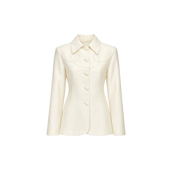 Tamee Faille Jacket in White