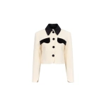 Destree Tatiana Suit Bico Jacket in Black and White | Blazers | Coveti