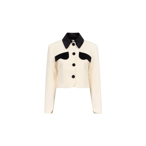 Tatiana Suit Bico Jacket in Black and White