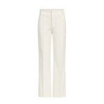 Destree Yoshitomo Faille Trousers in White | Tailored Pants | Coveti