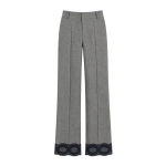 Destree Yoshitomo Flannel Trousers in Grey | Tailored Pants | Coveti