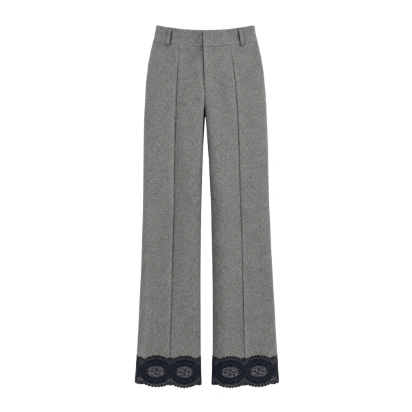 Yoshitomo Flannel Trousers in Grey