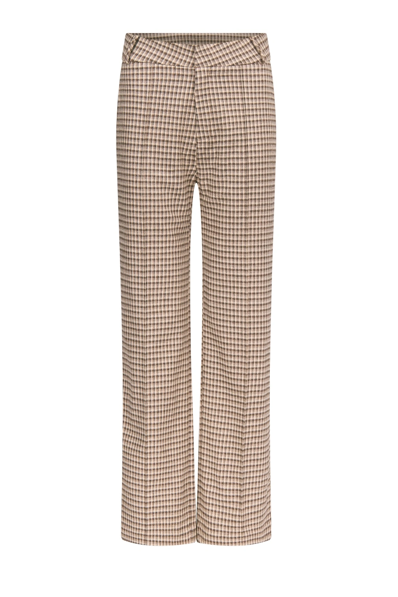 Destree Yoshitomo Virgin Wool Straight Trousers in Beige and Brown Destree Yoshitomo Virgin Wool Straight Trousers in Beige and Brown | Tailored Pants | Coveti