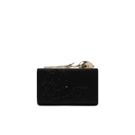 Erdem Bloom Minaudiere in Black Embellished Satin | Clutch Bags | Coveti