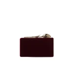 Erdem Bloom Minaudiere in Merlot Velvet | Clutch Bags | Coveti