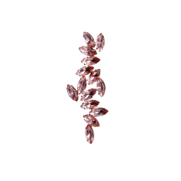 Crystal Brooch in Pink Crystal