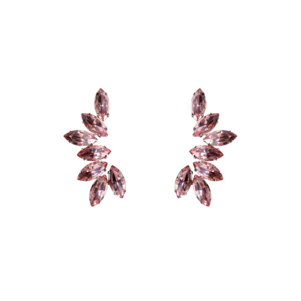Erdem Crystal Earrings in Pink Crystal | Earrings | Coveti