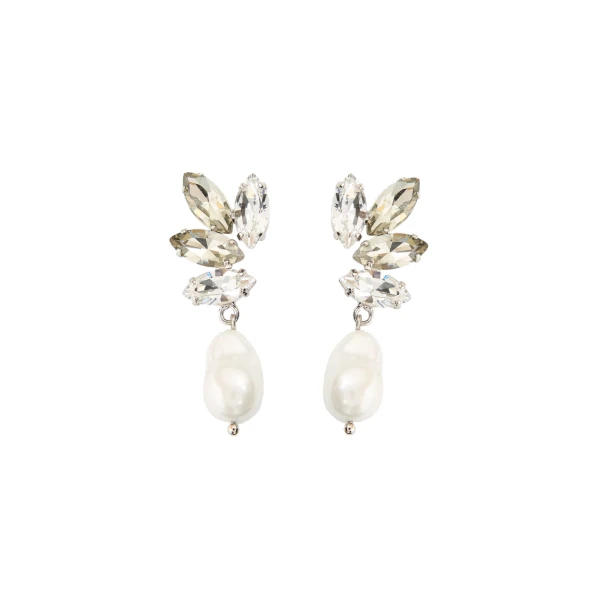 Crystal Pearl Earring