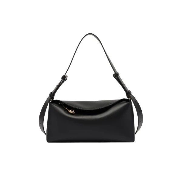 East West Bloom Bag in Black Leather