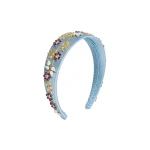Erdem Embellished Headband in Blue | Hair Accessories | Coveti