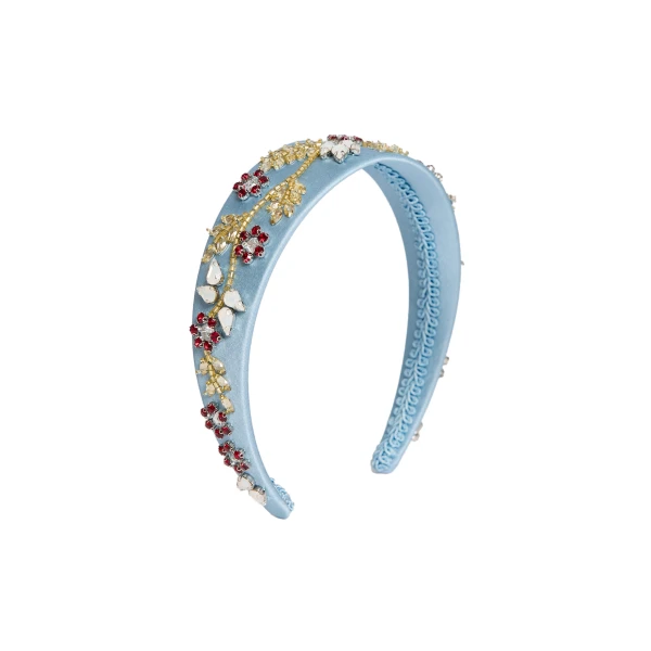 Embellished Headband in Blue