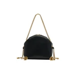 Erdem Flora Chain Bag in Black Leather | Shoulder & Crossbody Bags | Coveti