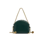 Erdem Flora Chain Bag in Green Leather | Shoulder & Crossbody Bags | Coveti