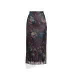 Erdem Flora Fringe Jacquard Pencil Midi Skirt | Pencil Skirts | Coveti