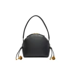 Erdem Flora Shoulder Bag in Black Leather | Shoulder & Crossbody Bags | Coveti