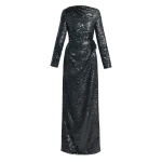 Erdem Floral Applique Sequin Long Sleeve Gown | Evening Gowns | Coveti