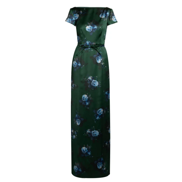 Floral Duchess Short Sleeve Gown