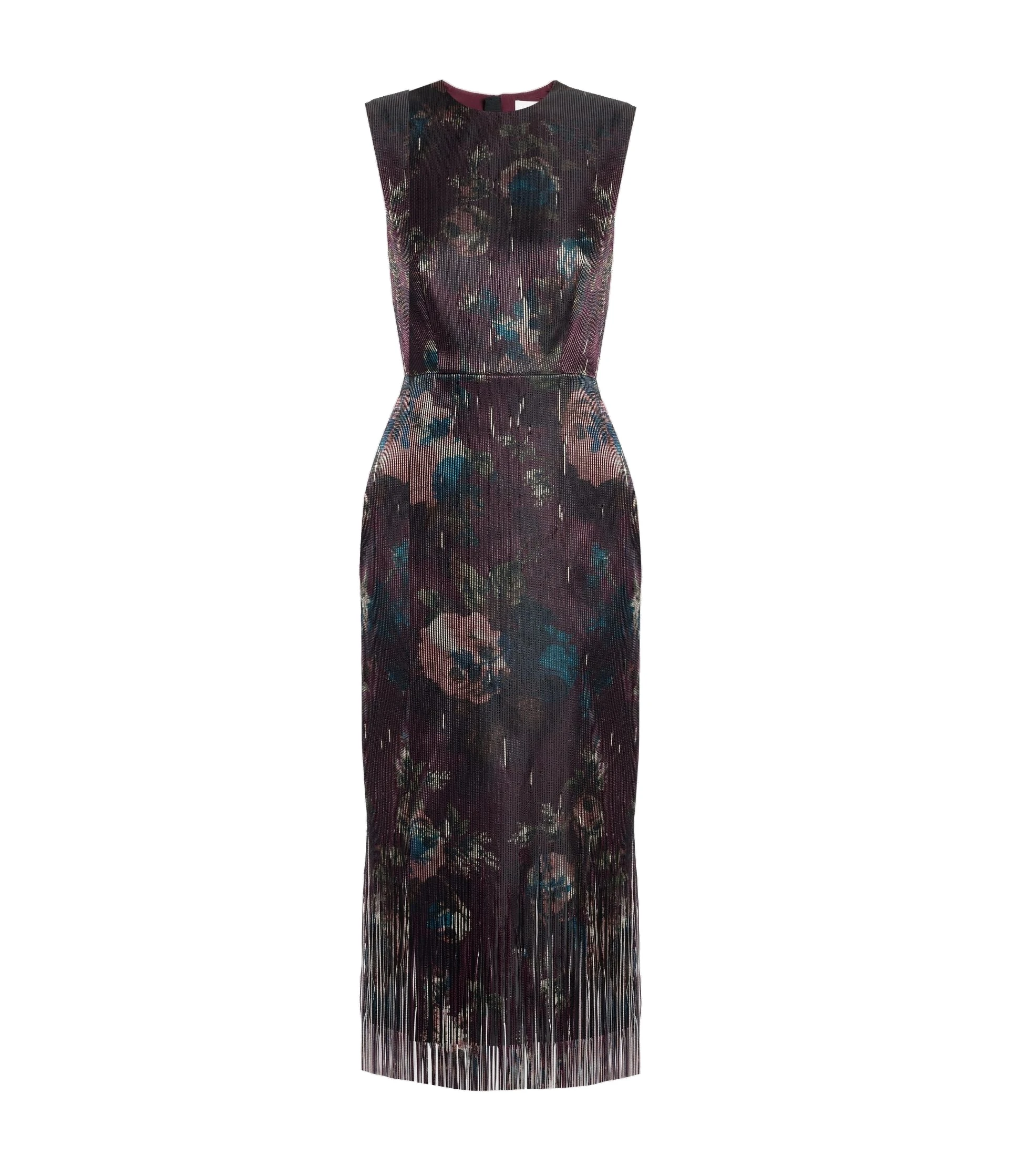 Erdem Floral Fringe Jacquard Sleeveless Midi Dress Erdem Floral Fringe Jacquard Sleeveless Midi Dress | Midi Dresses | Coveti