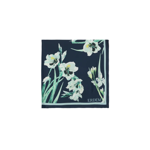 Floral Print Silk Scarf