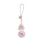 Erdem Flower Leather Charm in Blush | Bag charms | Coveti