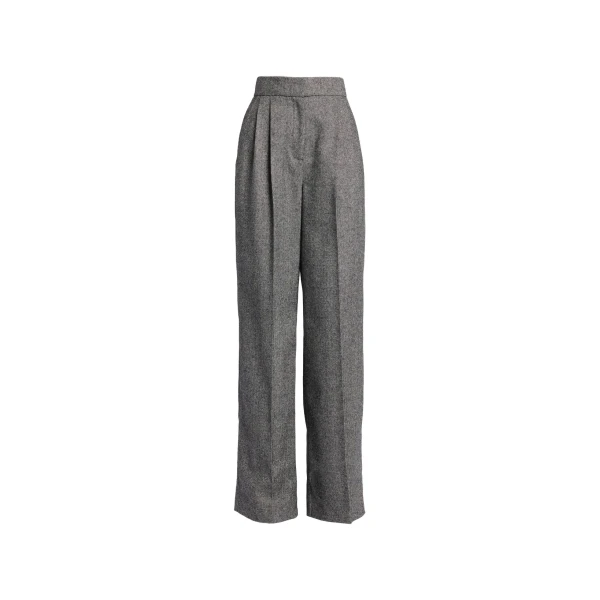 Herringbone Wide Leg Trouser