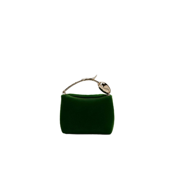 Erdem Micro Bloom Bag in Green Velvet | Mini Bags | Coveti