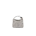 Erdem Micro Bloom Bag in Silver Sequins | Mini Bags | Coveti