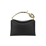 Erdem Midi Bloom Bag in Black Leather | Totes & Top-Handle Bags | Coveti