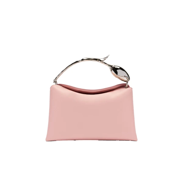 Erdem Midi Bloom Bag in Blush Leather | Totes & Top-Handle Bags | Coveti