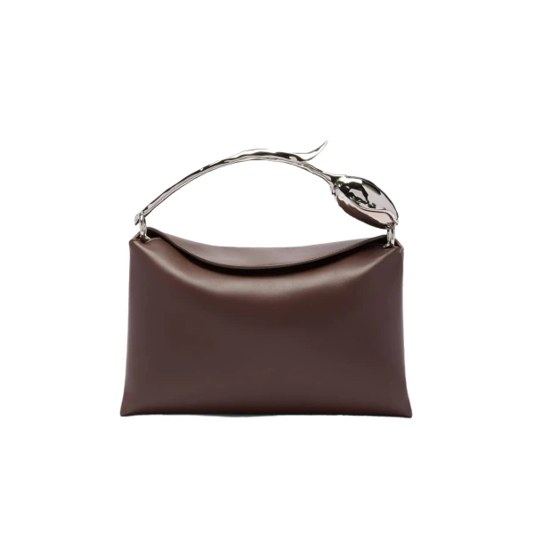Midi Bloom Bag in Chestnut Leather