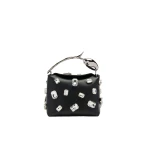 Erdem Mini Bloom Bag in Black Crystal Leather | Mini Bags | Coveti