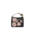 Erdem Mini Bloom Bag in Black Flower Applique Leather | Mini Bags | Coveti