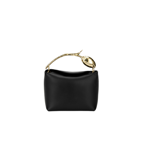 Erdem Mini Bloom Bag in Black Leather | Mini Bags | Coveti