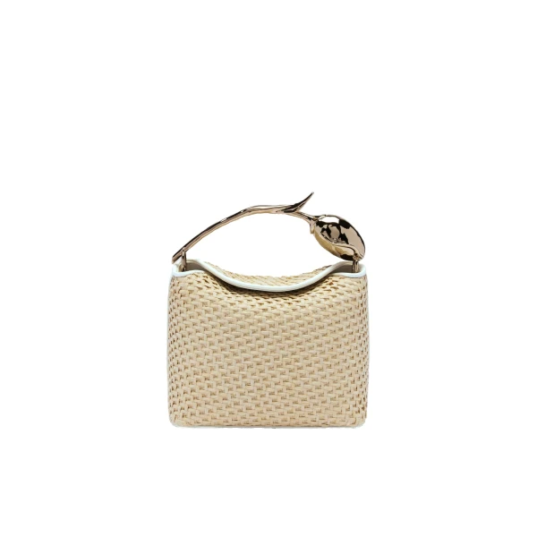 Mini Bloom Bag in Natural Raffia