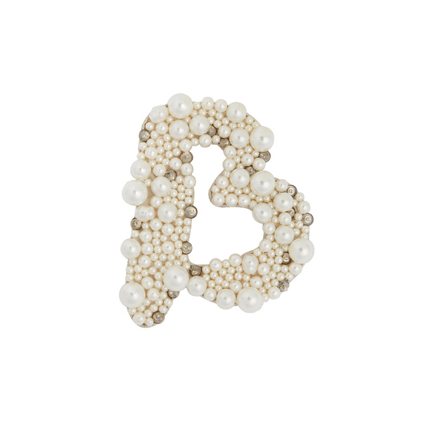 Erdem Pearl Alphabet Brooch B | Brooches & Pins | Coveti